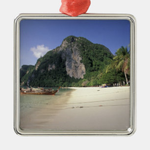 Thailand, Andaman Sea, Ko Phi Phi Island, Strand Silbernes Ornament
