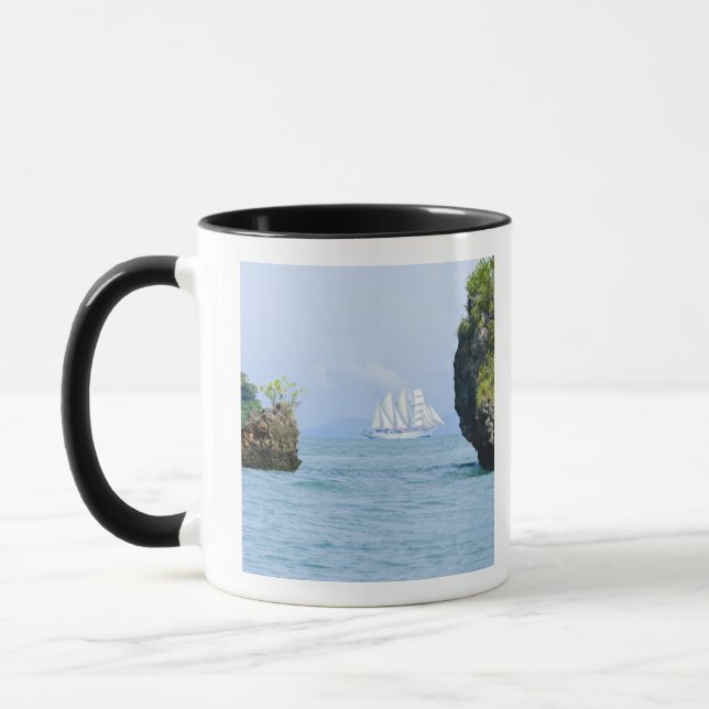 Thailand, Andaman Sea. Star Fyer Clipper Schiff 2 Tasse (Links)