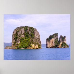 Thailand, Andamanen-Meer. Ao Phang Nga Inseln in 2 Poster