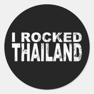 Thailand-Aufkleber Runder Aufkleber
