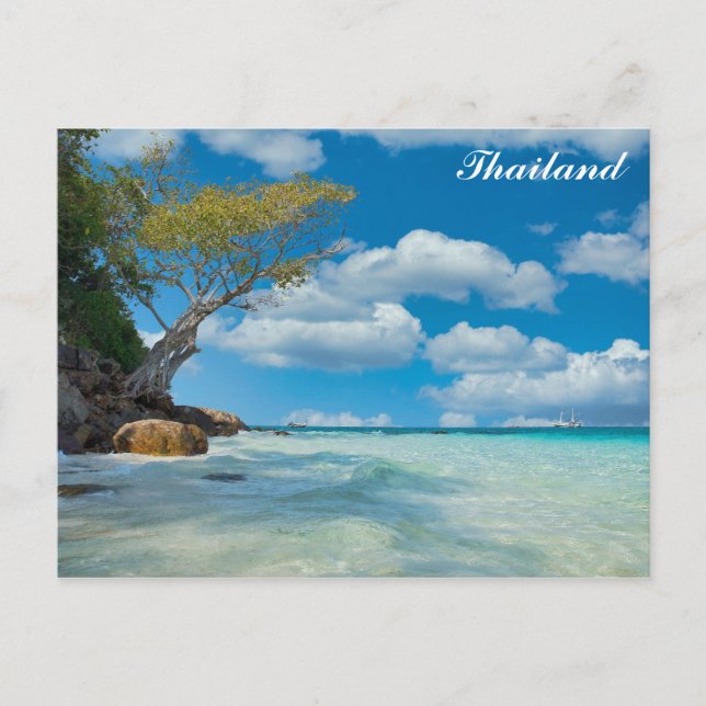 Thailand Bamboo Island Travel Foto Postkarte (Vorderseite)