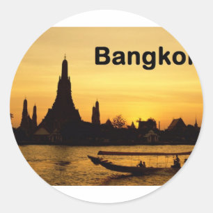 Thailand Bangkok (St.K.) Runder Aufkleber