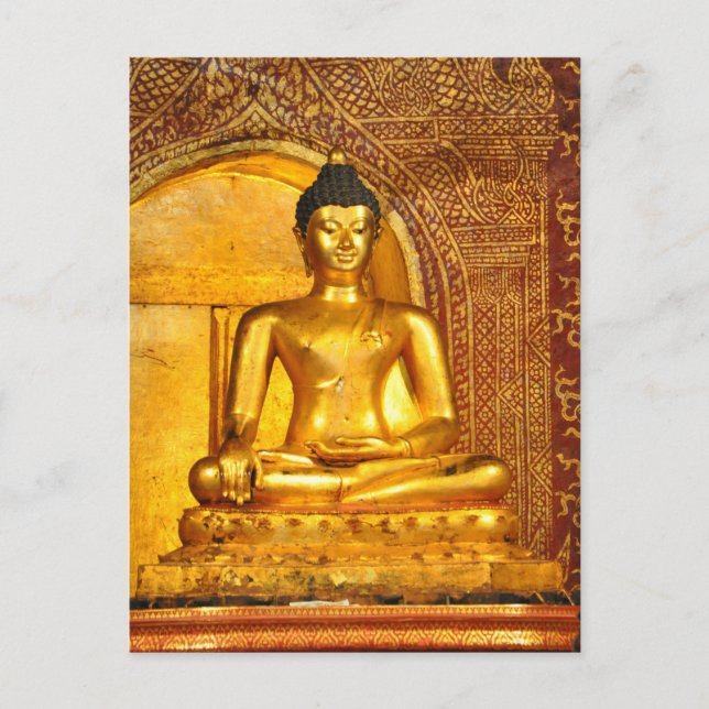 Thailand Buddha Postkarte (Vorderseite)