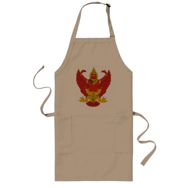Thailand-Emblem-Schürze Lange Schürze (Vorne)