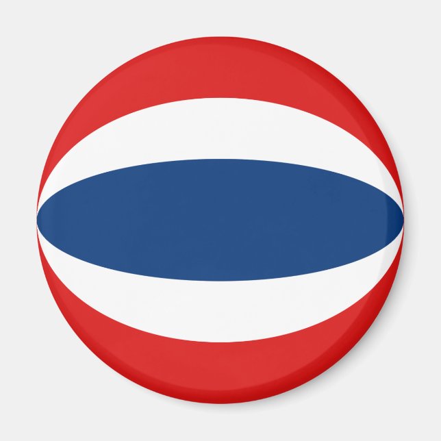 Thailand Fisheye Flag Magnet (Vorne)