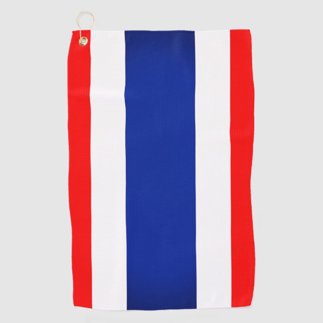 Thailand Flag Golf Tower Golfhandtuch (Vorderseite)