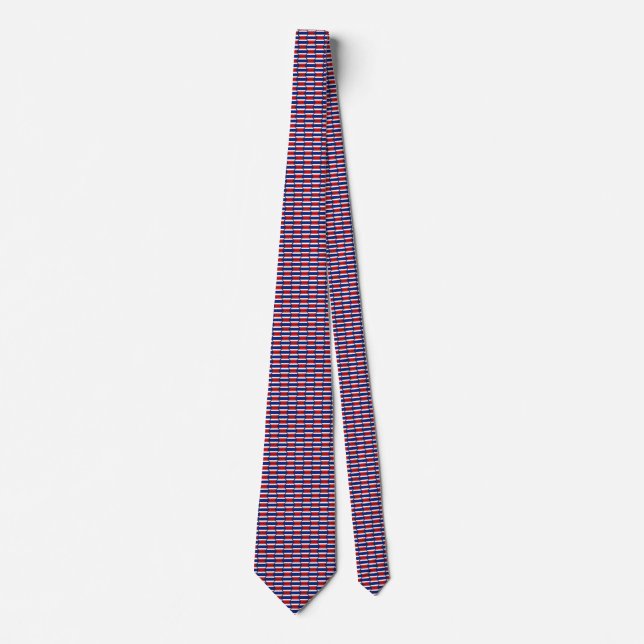 Thailand Flag Honeycomb-Krawatte Krawatte (Vorderseite)