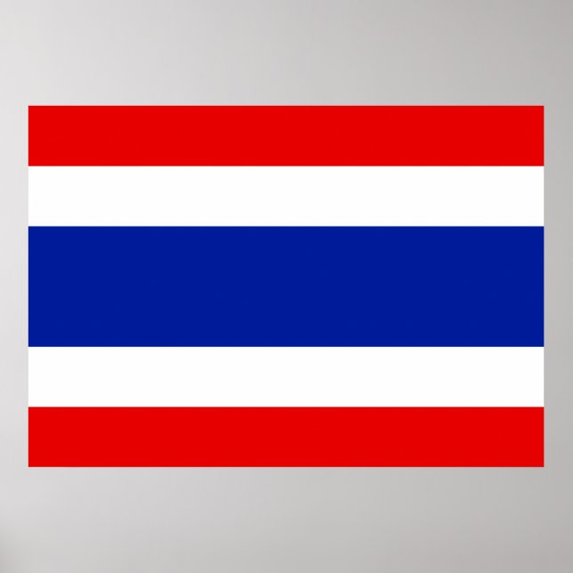 Thailand Flag Poster (Vorne)