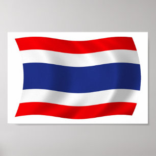 Thailand Flag Poster Print