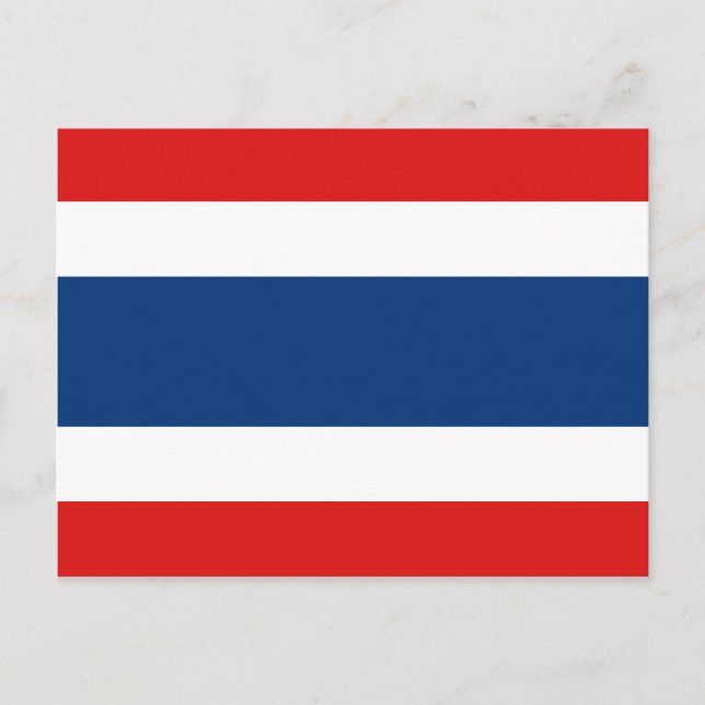 Thailand Flag Postkarte (Vorderseite)