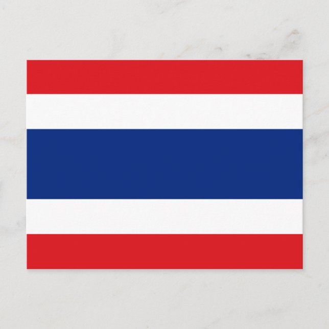 Thailand Flag Postkarte (Vorderseite)