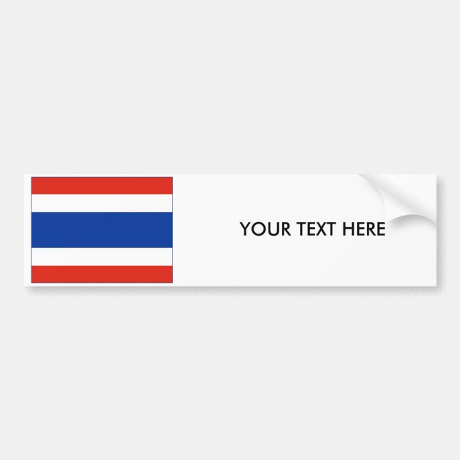 Thailand-FLAGGE Autoaufkleber (Vorne)