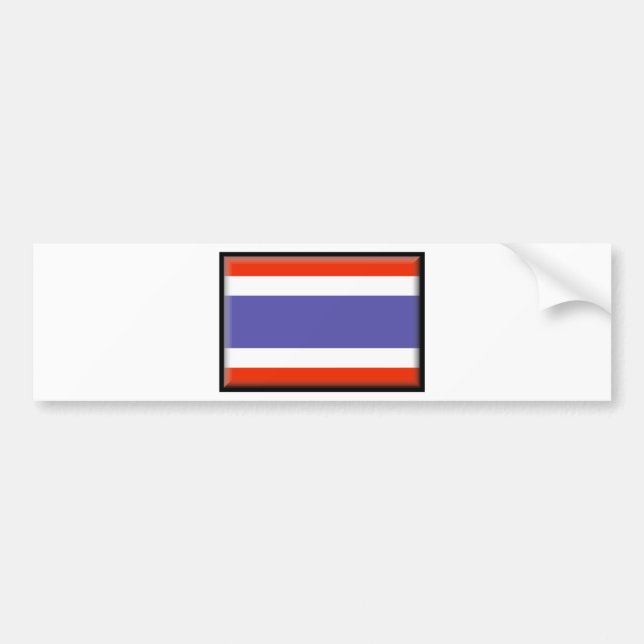 Thailand-Flagge Autoaufkleber (Vorne)