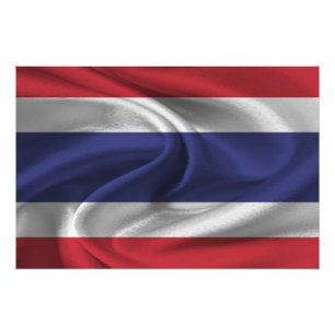 Thailand-Flagge Fotodruck