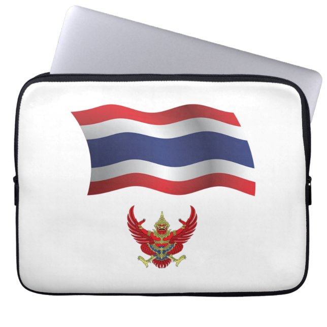 Thailand-Flagge Laptopschutzhülle (Vorderseite)