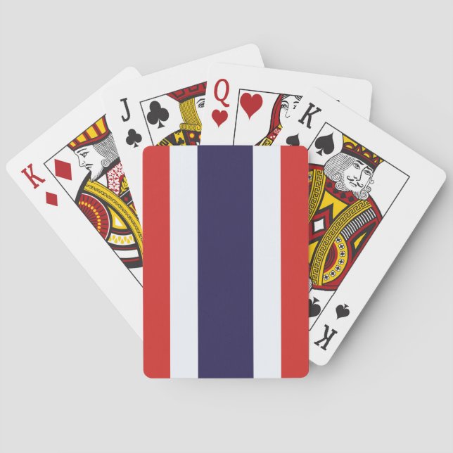 Thailand-Flagge Spielkarten (Rückseite)