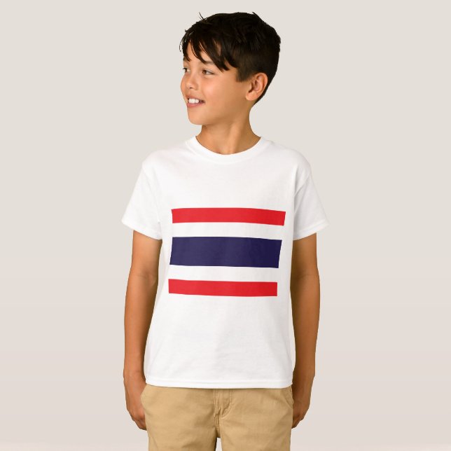 Thailand-Flagge T-Shirt (Vorne ganz)