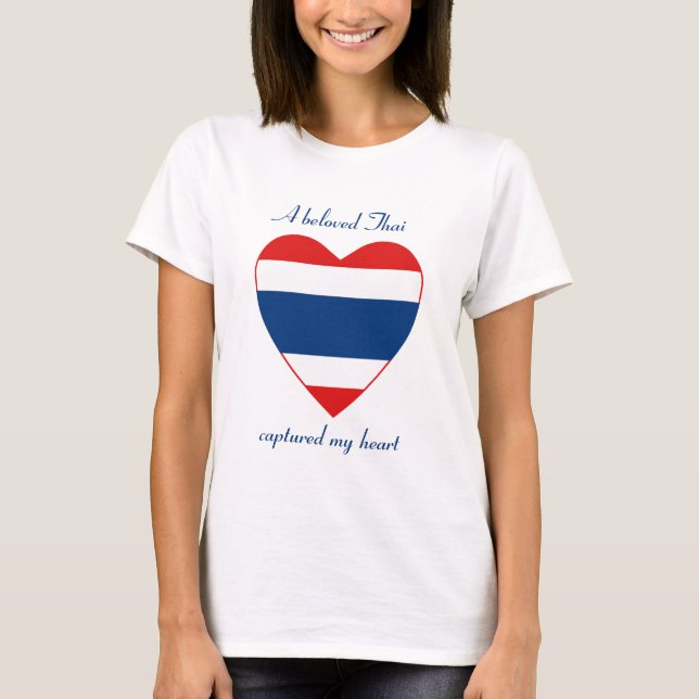 Thailand-Flaggen-Schatz-T - Shirt (Vorderseite)