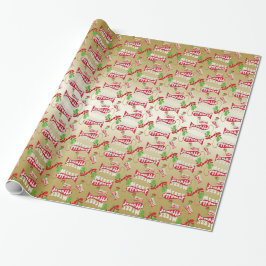 ♫ Thailand Funny Christmas Fishing Frohe Fishmas G Geschenkpapier