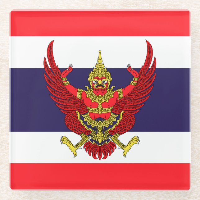 Thailand Glasuntersetzer (Vorderseite)