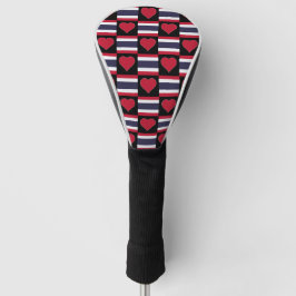 Thailand Golf Lover Herzstück Muster Thai Flagge Headcover