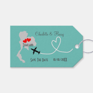 Thailand Hochzeit rettet das Datum Geschenkanhänger