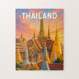 Thailand Illustration Reise Kunst Vintage