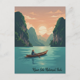 Thailand Khao Sok National Park Travel Postkarte