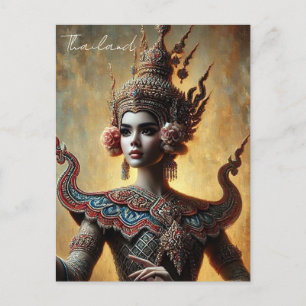 Thailand Khon Dancer Postkarte