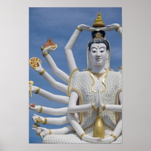 Thailand, Ko Samui, auch Koh Samui genannt). Wat P Poster