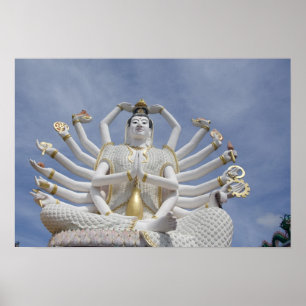 Thailand, Ko Samui (auch Koh Samui). Wat Plai Poster