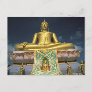 Thailand, Koh Samui Insel. Großer Buddha. Postkarte