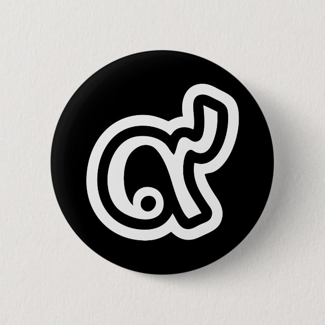 Thailand Lucky Number 9 / Nine / ๙ (Gao/Kao) Thai Button (Vorderseite)