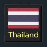 Thailand Magnet<br><div class="desc">Geschichte der Flagge des Königreichs Thailand: Die tribfarbige Flagge des Königreichs Thailand, durch den königlichen Abschluss Rama VI am 28. September 1917, demonstriert die großartige Schönheit und Kultur des Königreiches Thailand, und jede Farbe auf der Flagge spiegelt dies deutlich wider. Das Weiße auf der Fahne repräsentiert die Reinheit des Buddha,...</div>