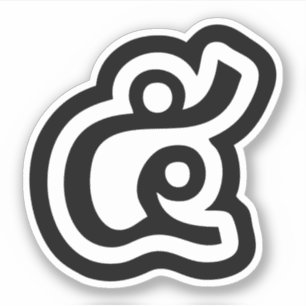 Thailand Nummer 5 / Fünf / ๕ (Haa/Ha) Thailänd Aufkleber