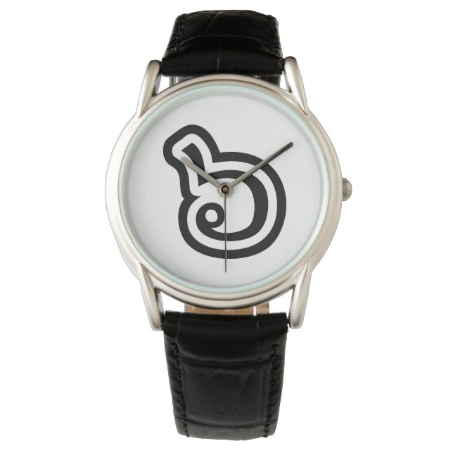 Thailand Nummer 6 / Sechs / ๖ (Ho/Hok) Thailändisc Armbanduhr (Vorderseite)