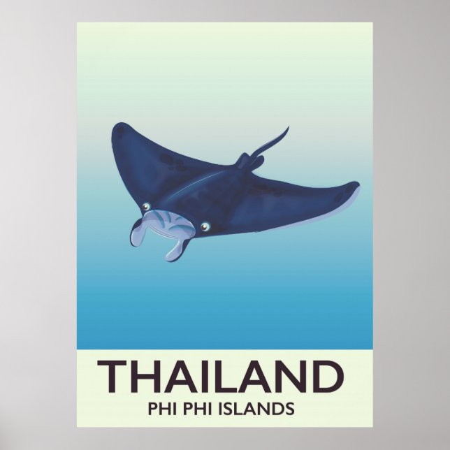 Thailand Phi Phi Islands Reiseplakat Poster (Vorne)