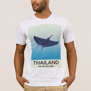 Thailand Phi Phi Islands Reiseplakat T-Shirt