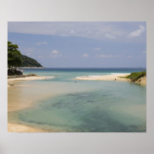 Thailand, Phuket, Nai Harn Strand. Poster