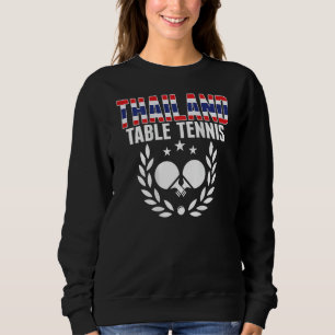 Thailand Ping Pong Thailändisches Tischtennis- Sweatshirt