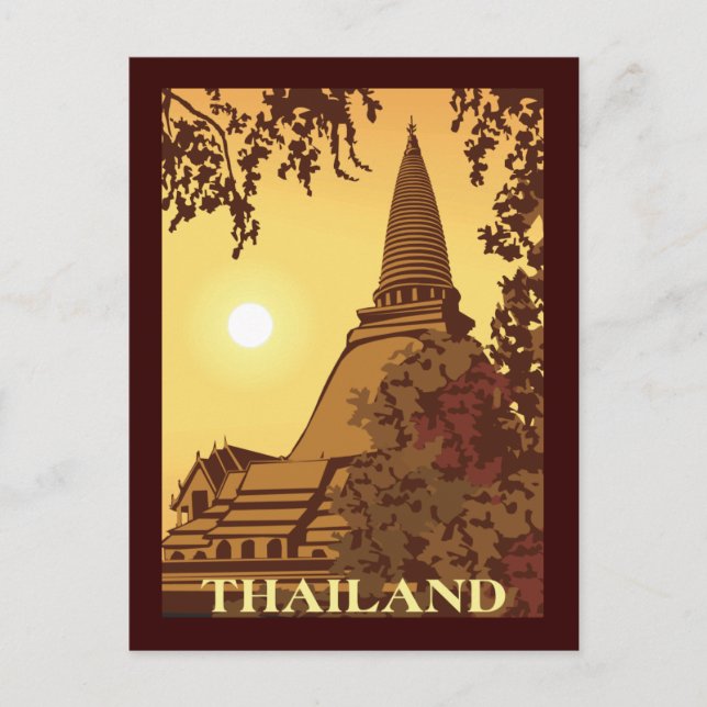 Thailand Postkarte (Vorderseite)