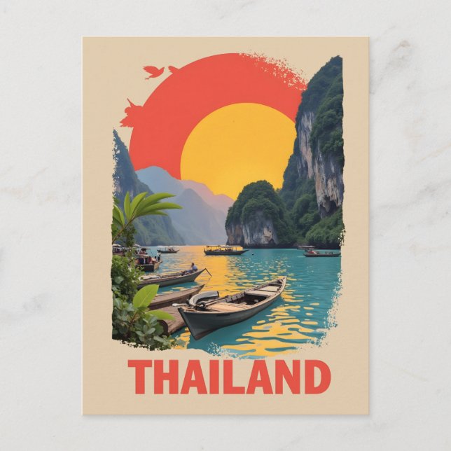 Thailand Postkarte (Vorderseite)