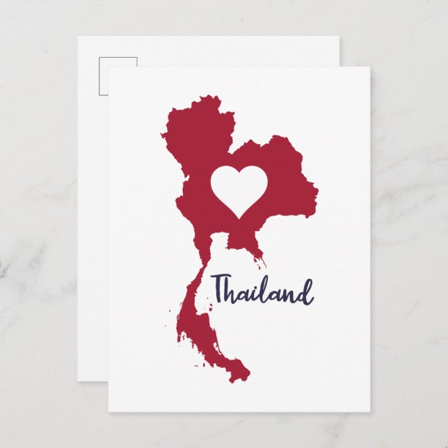 Thailand Postkarte (Vorne/Hinten)