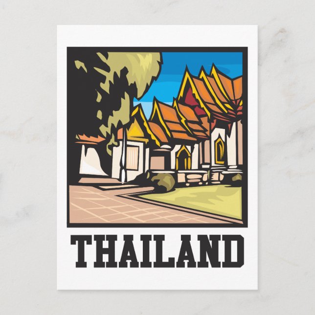 Thailand Postkarte (Vorderseite)