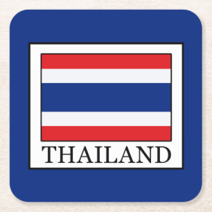 Thailand Rechteckiger Pappuntersetzer