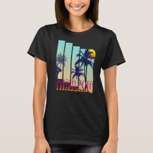 Thailand Retro Vintag Style Palm Tree T-Shirt