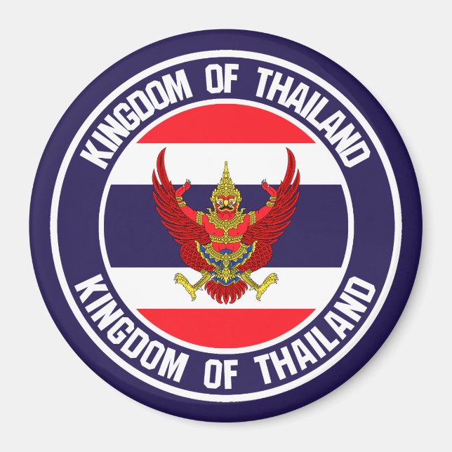 Thailand-RundEmblem Magnet (Vorne)