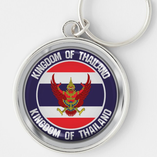 Thailand-RundEmblem Schlüsselanhänger (Vorne)