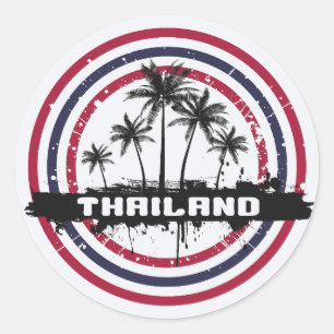 Thailand Runder Aufkleber
