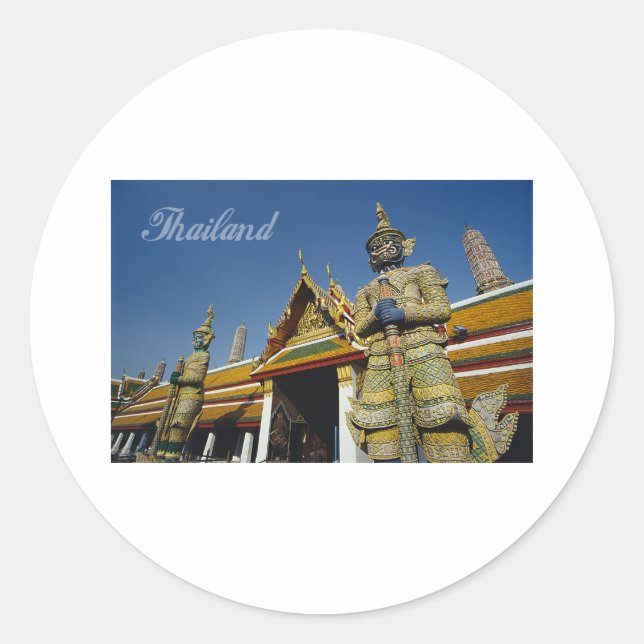 Thailand Runder Aufkleber (Vorderseite)